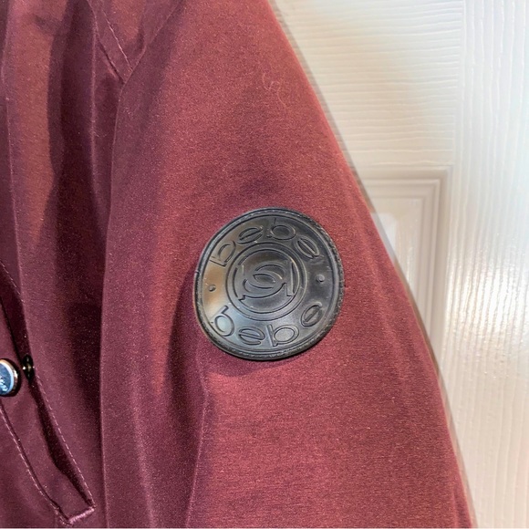 BEBE Winter Coat Large Removable Fur Collar Ski Jacket - Picture 3 of 11